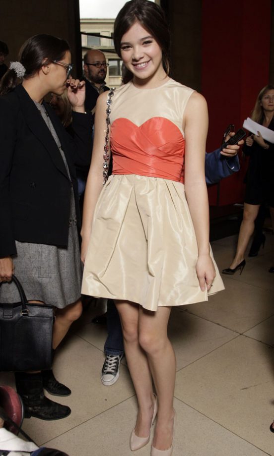 Hailee Steinfeld Looks Super Cute At Miu Miu's SS12 Show At Paris Fashion Week, 2011