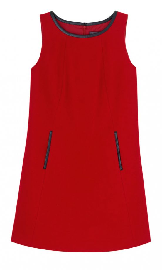 House Of Fraser Leather Trim Dress - Coming Soon