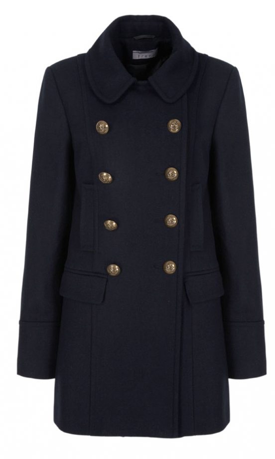 Littlewoods Navy Coat, Was £69 Now £59