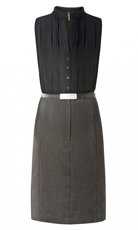 Mango Black Sleeveless Belted Dress, £44.90