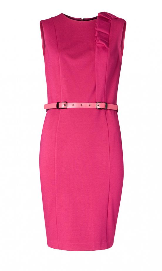 Mango Pink Ruffle Dress, £44.90