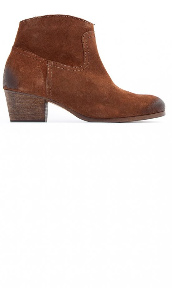 Mango Stitched Suede Ankle Boots, £99.90