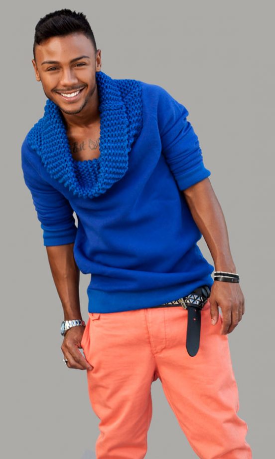 Marcus Collins Sports The Colour Blocking Fashion Trend, X Factor 2011