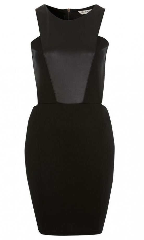 Miss Selfridge Wet Look Panel Dress, £36