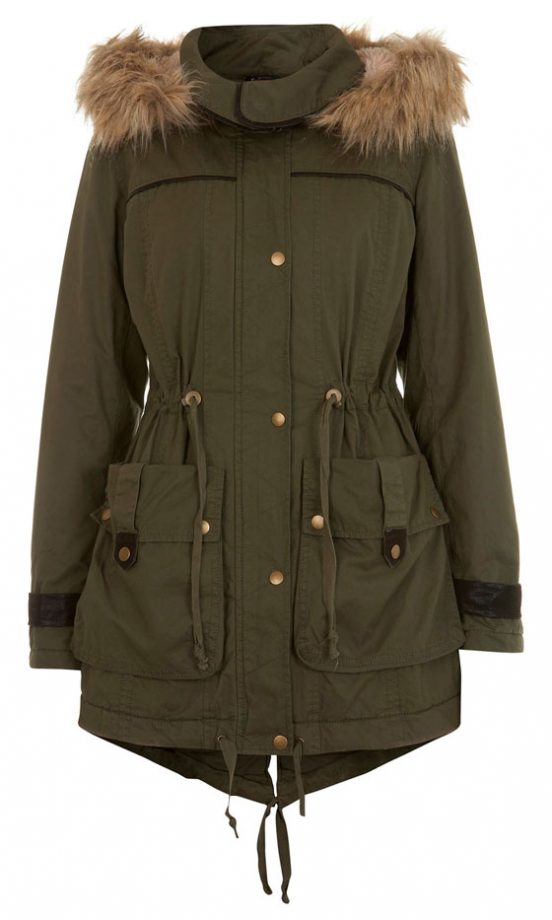 Miss Selfridge Hooded Parka, £85