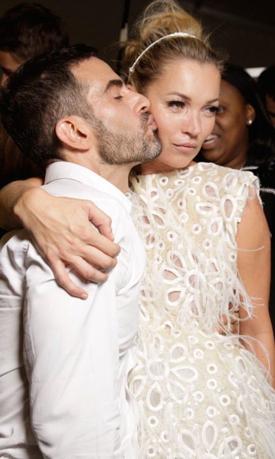 Kate Moss And Designer Pal Marc Jacobs At The Louis Vuitton SS12 Show At Paris Fashion Week, 2011