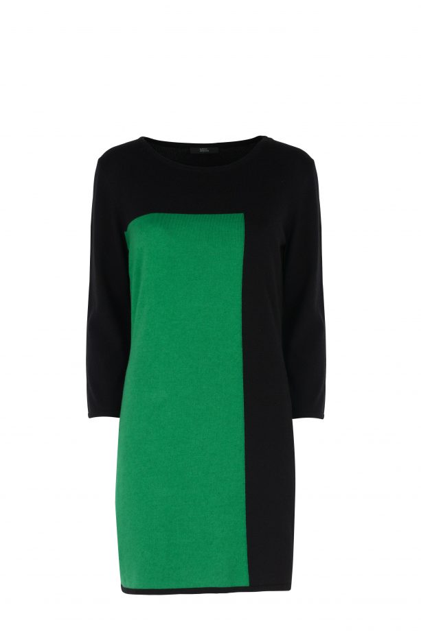 Marks & Spencer Slash Neck Long Colour Block Knitted Tunic Dress, £25