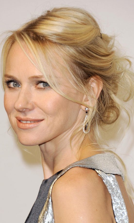 Naomi Watts Provides Us With Inspiration For Our Friday Night Hairstyle With A Pinned Updo, 2011