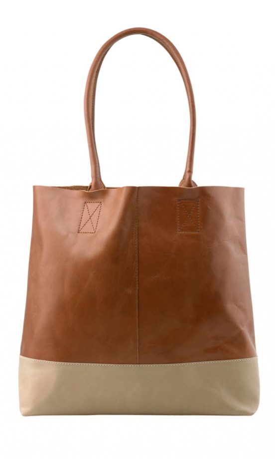 Oasis Leather Colour Block Shopper Bag, £50