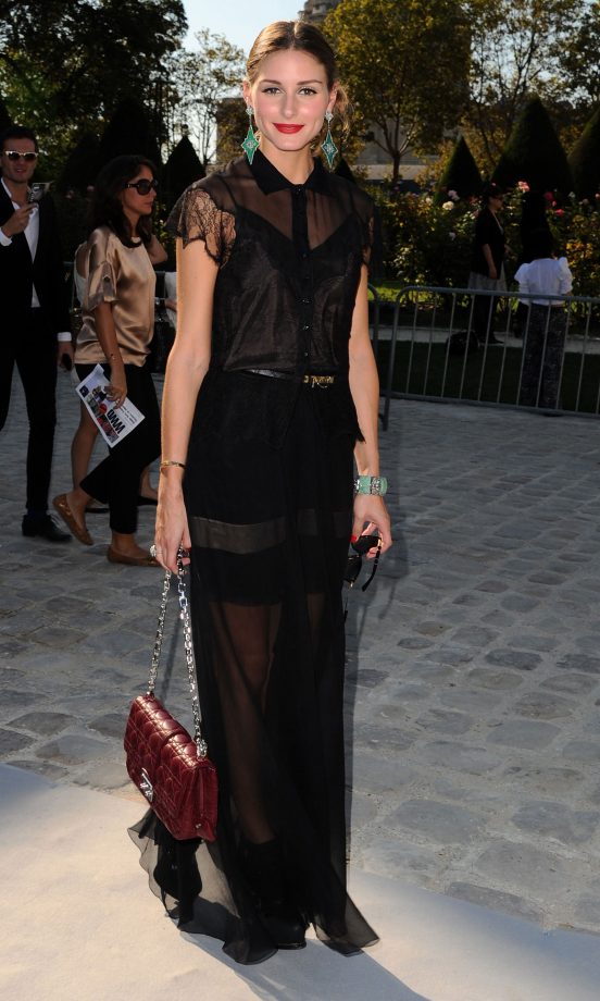 Olivia Palermo At The Christian Dior SS12 Show At Paris Fashion Week, 2011