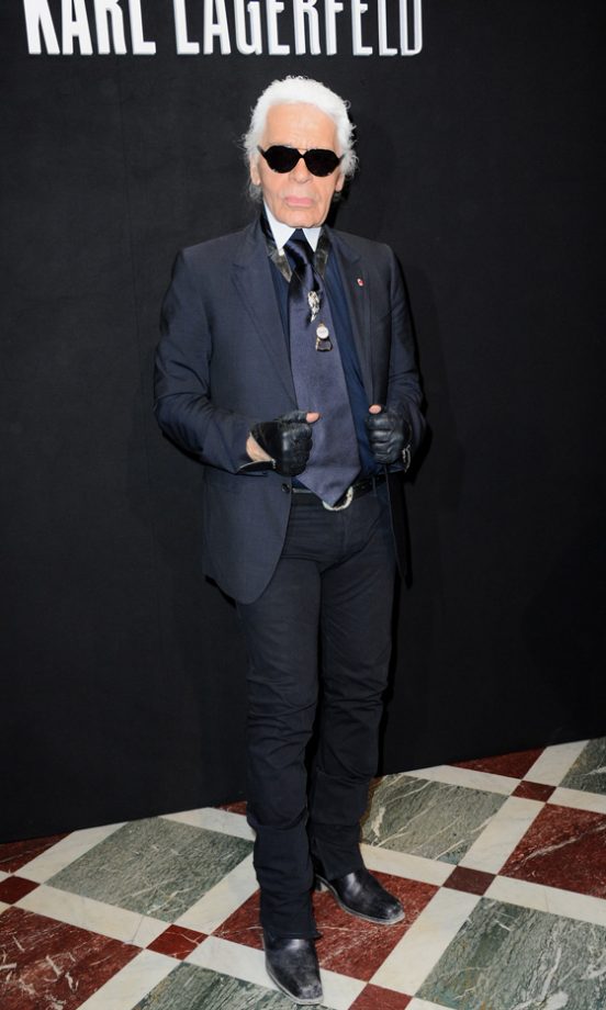 Karl Lagerfeld At The Hogan By Karl Lagerfeld Party, Paris Fashion Week SS12