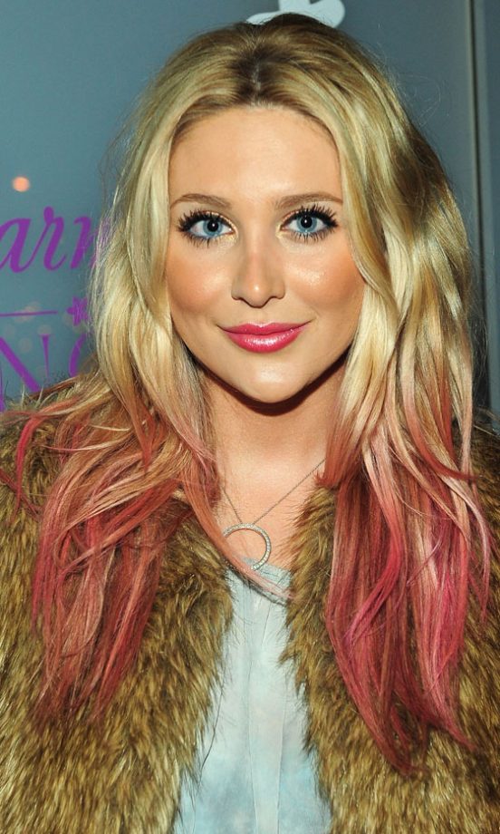 Stephanie Pratt Jumps On The Dip-Dye Bandwagon With Candy Floss Pink Tips, 2011