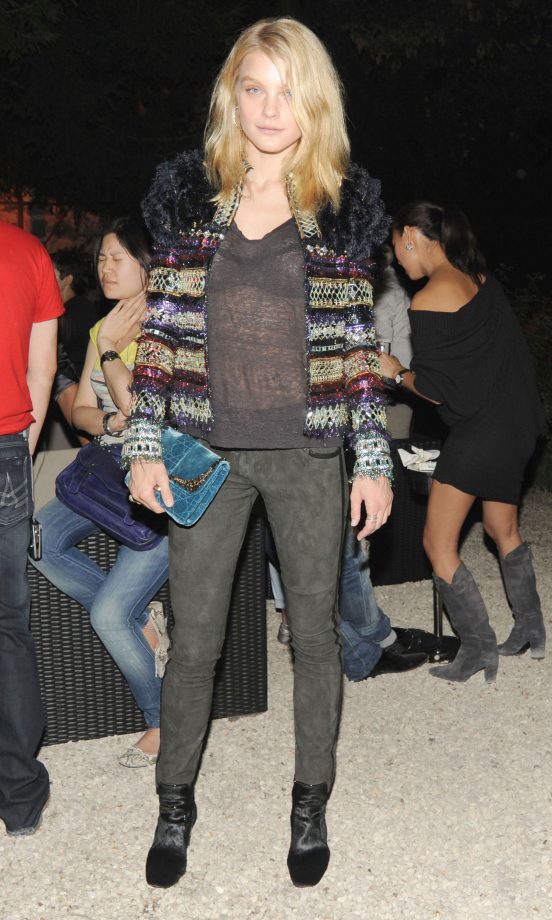 Jessica Stam At The Tod's Spring Launch At Paris Fashion Week, 2011