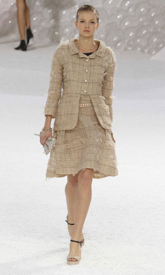 Classic Boucle On The Red Carpet At Chanel's SS12 Fashion Show At Paris Fashion Week