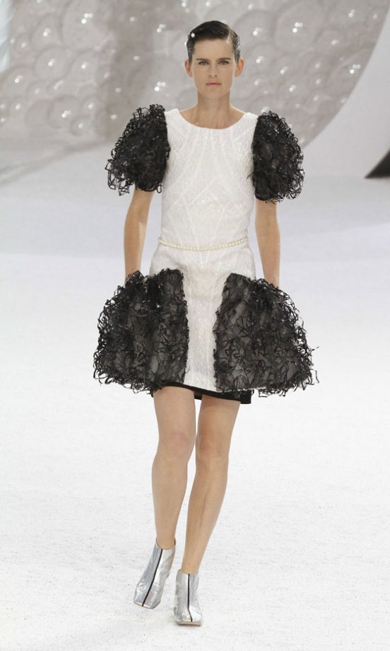 A Statement Look From Chanel's SS12 Collection At Paris Fashion Week, 2011