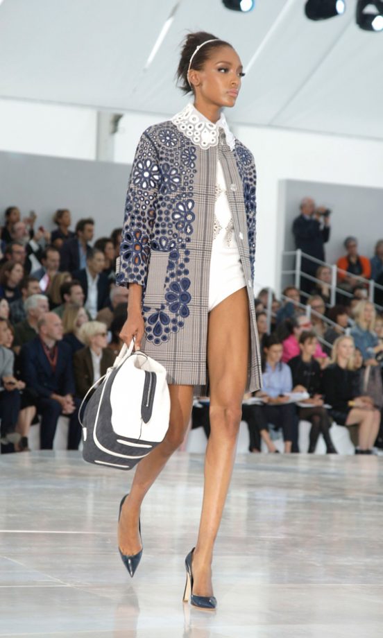 A Model Wearing One Of The Looks From The Collection At The Louis Vuitton SS12 Show At Paris Fashion Week, 2011
