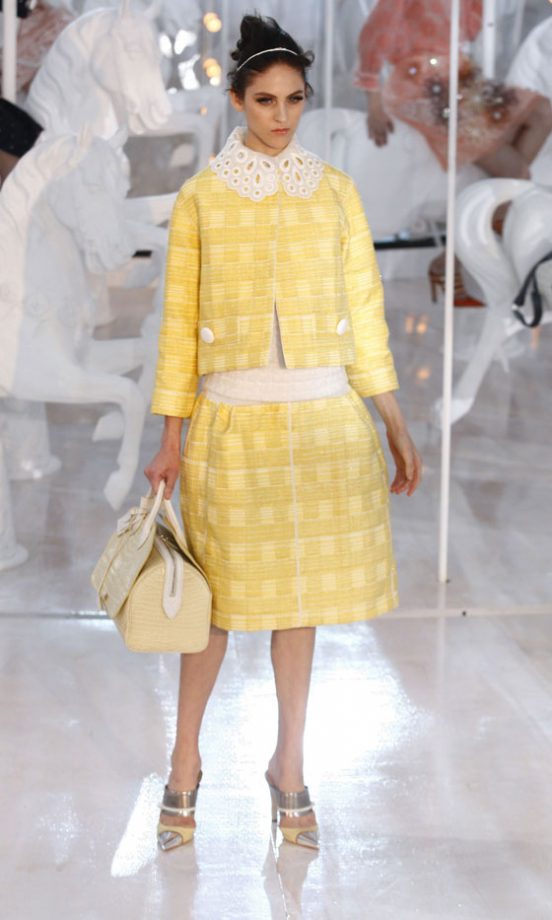A Model Wearing One Of The Looks From The Louis Vuitton SS12 Collection At Paris Fashion Week, 2011