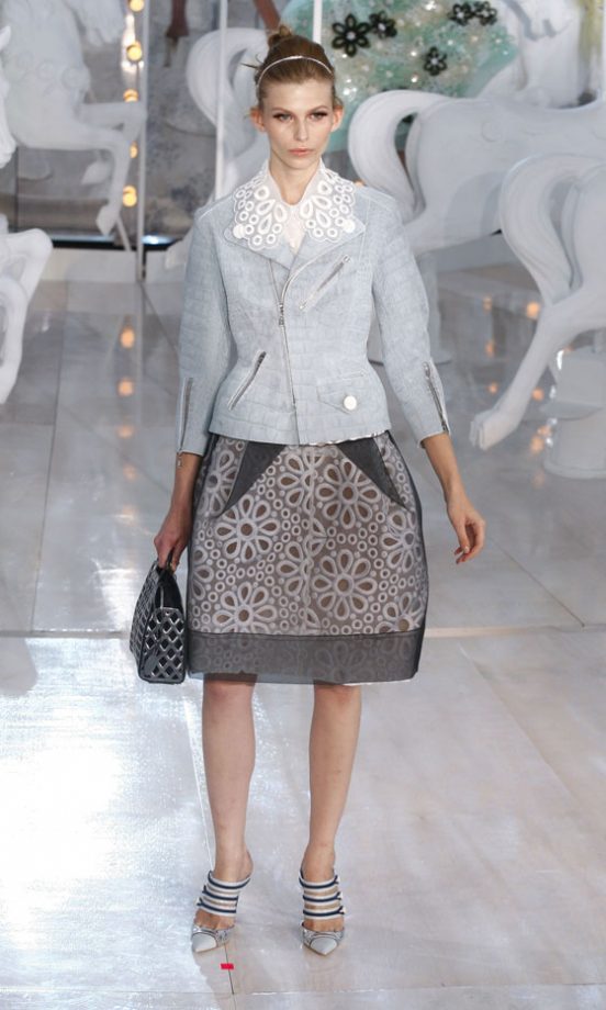 A Model On The Runway At Louis Vuitton's SS12 Show At Paris Fashion Week, 2011