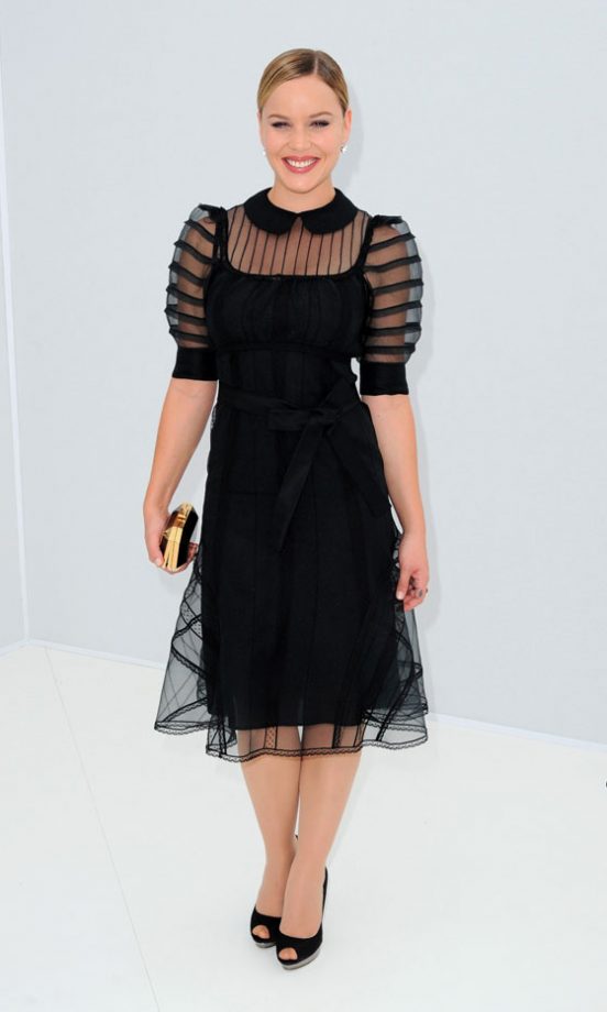 Abbie Cornish At The Louis Vuitton SS12 Show At Paris Fashion Week, 2011