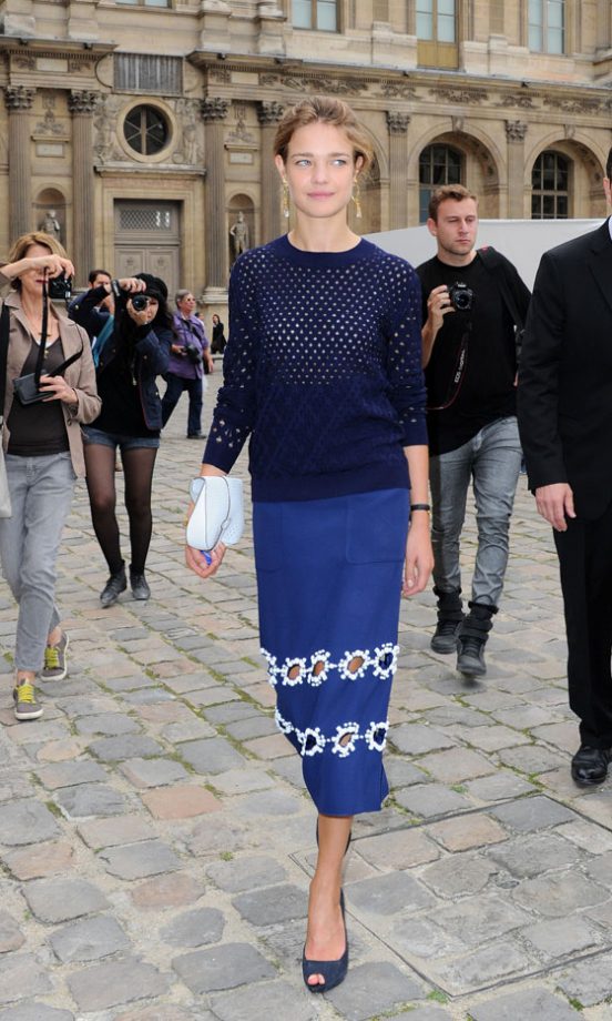 Natalia Vodianova At The Louis Vuitton SS12 Show At Paris Fashion Week, 2011