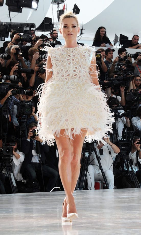 Kate Moss On The Catwalk At Louis Vuitton's SS12 Show At London Fashion Week, 2011