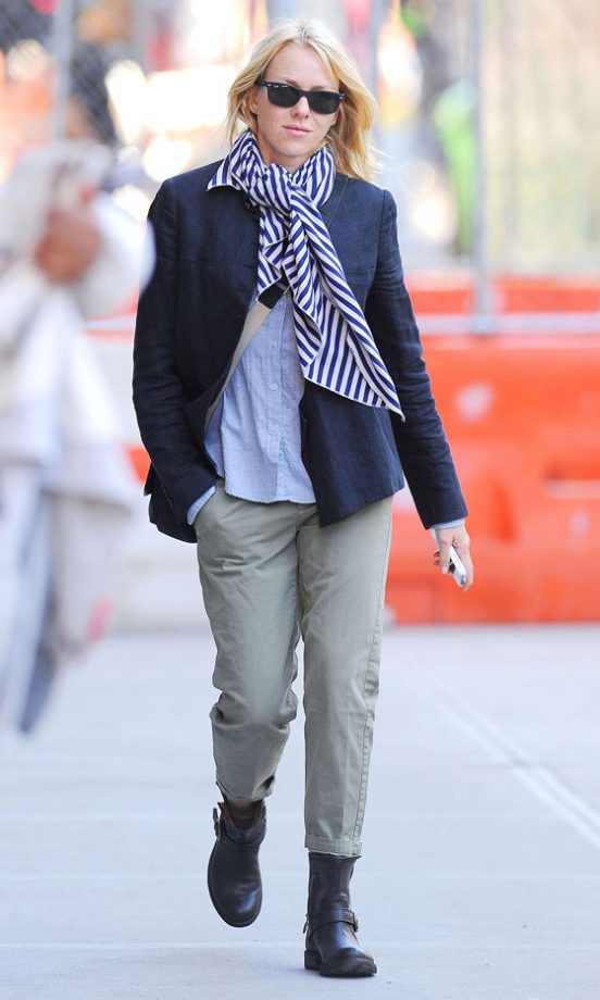 Naomi Watts's Military Menswear Outfit Is Perfect For AW11, 2011