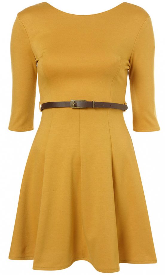 Topshop Skater Belt Dress by Rare, £32