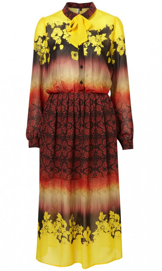Topshop Wallpaper Ombre Midi Shirt Dress, £80