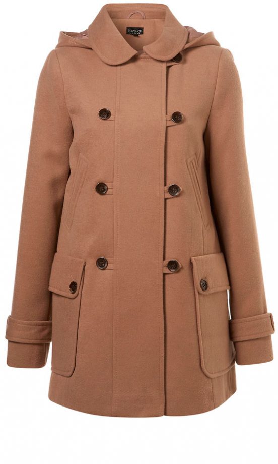 Topshop Hooded Coat, £65