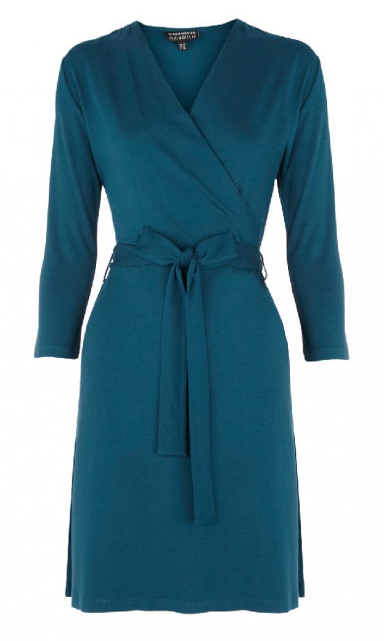 Warehouse 3/4 Sleeve Wrap Dress, £35