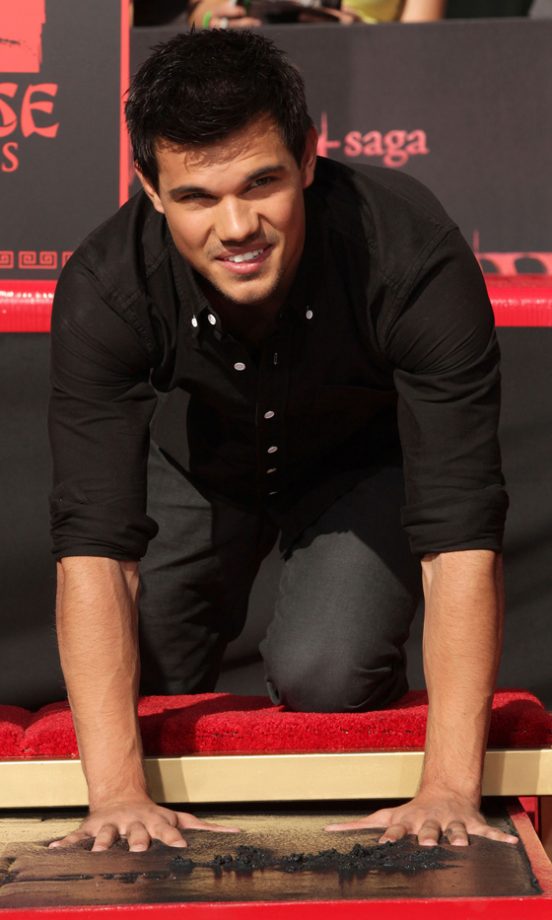 Taylor Lautner At The Twilight Hand And Foot Print Ceremony, 2011