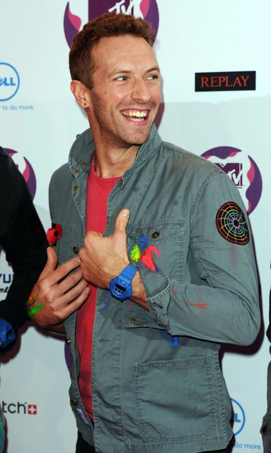 Chris Martin From Coldplay At The MTV Europe Music Awards 2011