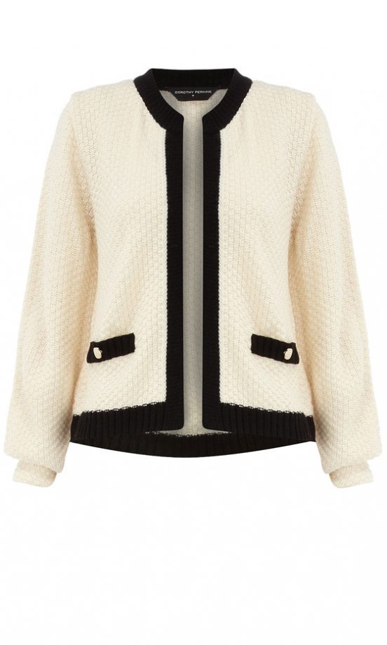 Dorothy Perkins Cream Trim Jacket, £29.50