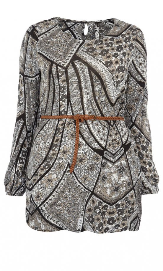 Evans Paisley Print Tunic, £32