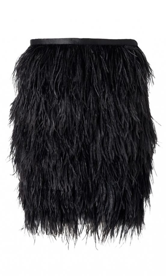 Mango Feather Skirt, £114.90