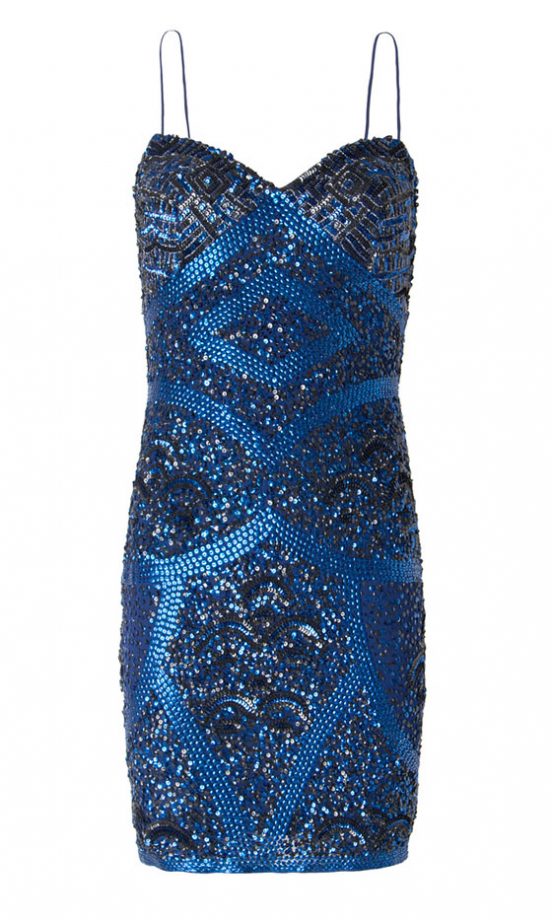 Mango Blue Beaded Dress, £134.90