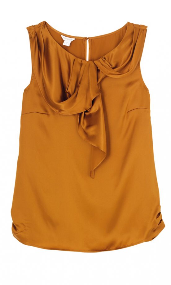 Monsoon Gold Silk Top, £60 – In Store Only