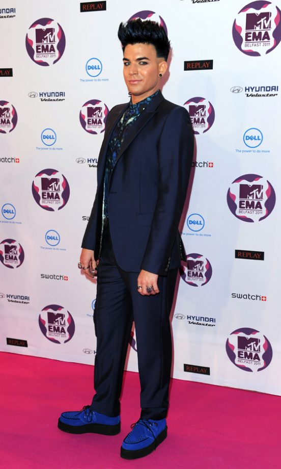 Adam Lambert At The MTV Europe Music Awards 2011