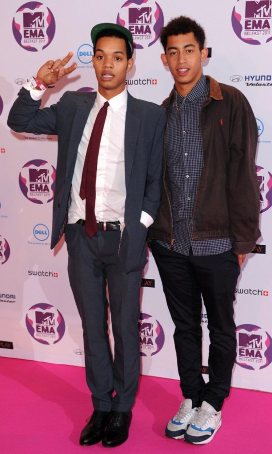 Jordan Stephens And Harvey Alexander-Sule From Rizzle Kicks At The MTV Europe Music Awards 2011