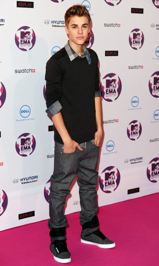Justin Bieber At The MTV Europe Music Awards 2011