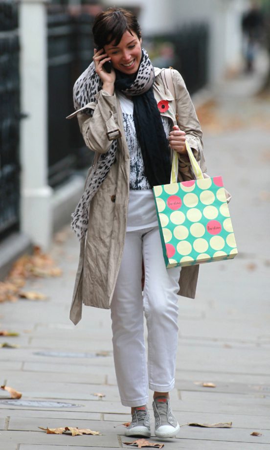 Dannii Minogue Does Casual Cool After A Shopping Spree At Boden. Still Loving Her Pixie Hair.