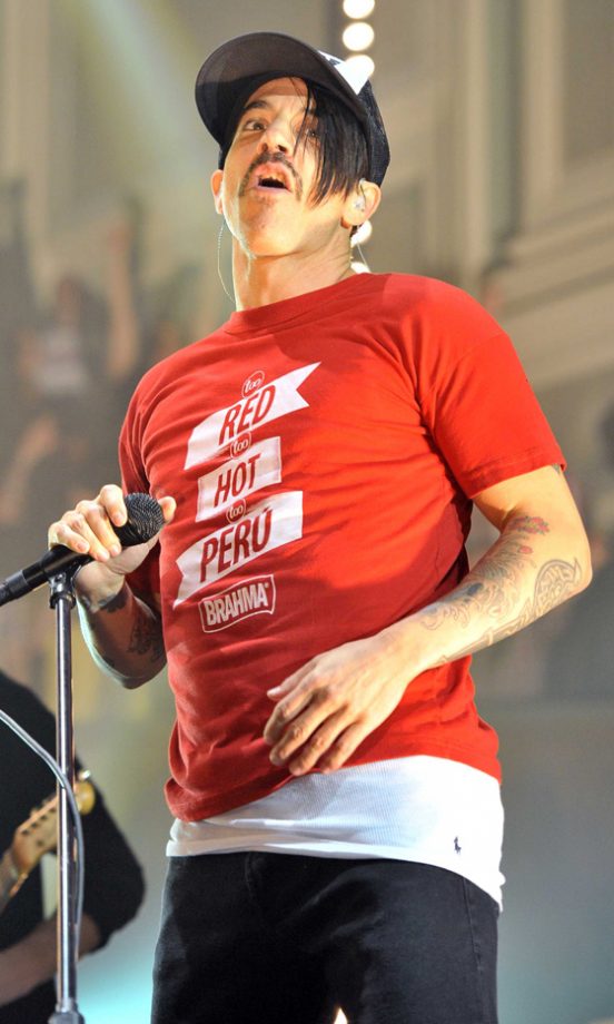 Anthony Kiedis From The Red Hot Chili Peppers At The MTV Europe Music Awards 2011