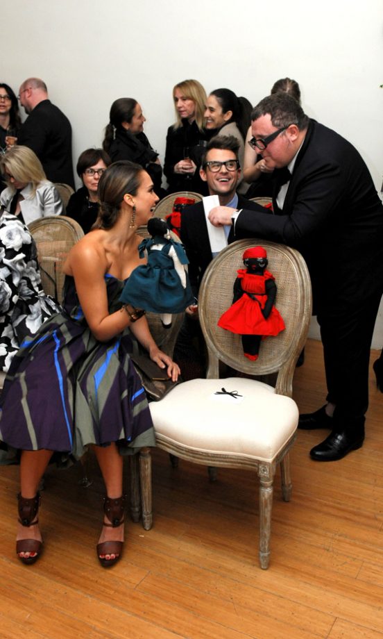Jessica Alba Compares Lanvin Dolls With Brad Goreski And Alber Elbaz, 2011