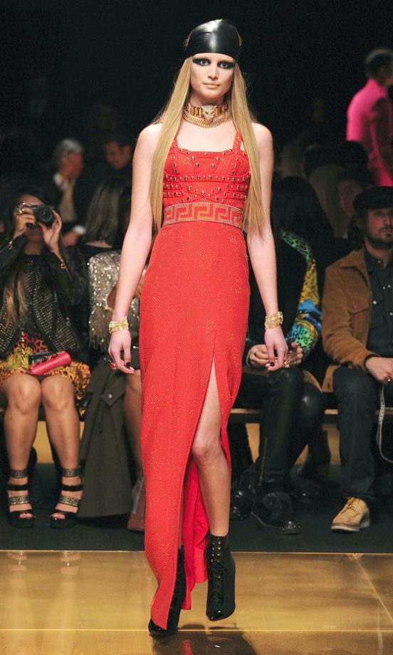 We Loved This Statement Red Maxi Dress As Seen On The Catwalk At The Versace For H&M Fashion Show, 2011