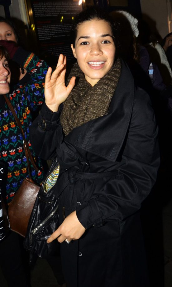 America Ferrera Worked A Make-Up Free Look After Her Chicago Performance In London - Doesn't She Look Great