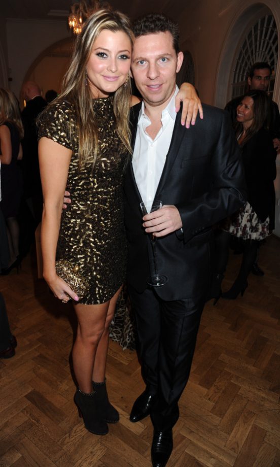 Holly Valance Looked Dance Floor Ready In A Gold Embellished Mini Dress In London With Boyfriend Nick Candy, 2011