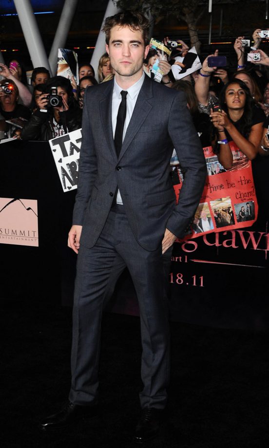 Robert Pattinson At The LA Premiere Of Twilight: Breaking Dawn, 2011