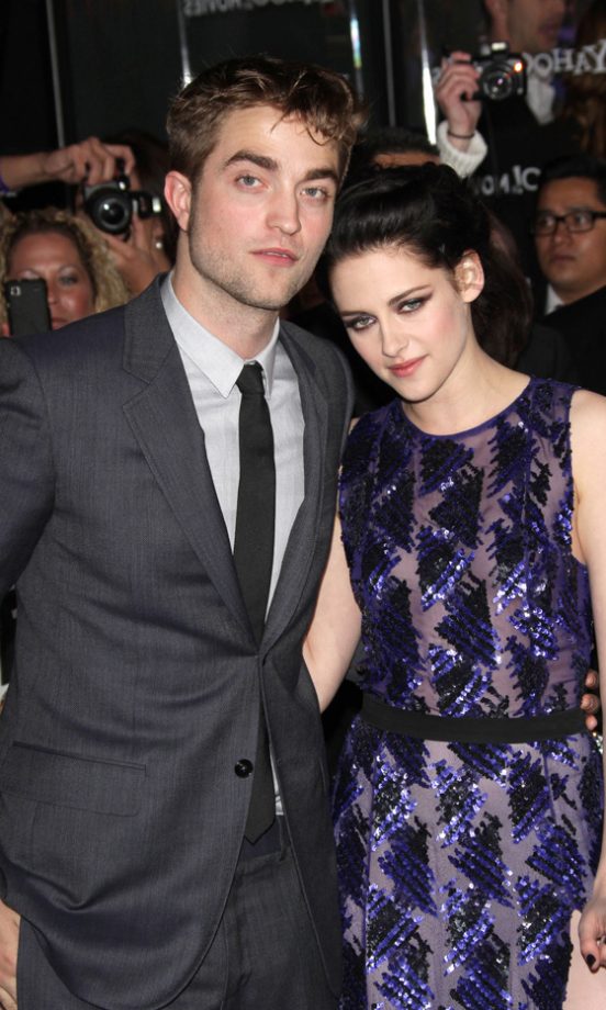 Robert Pattinson And Kristen Stewart At The LA Premiere Of Twilight Breaking Dawn Part 1, 2011