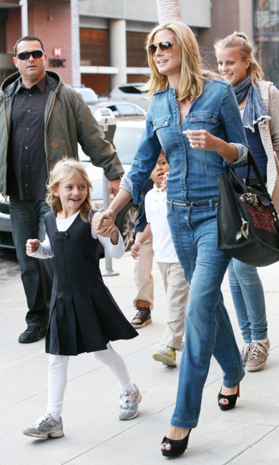 Heidi Klum Rocked Double Denim On A Family Trip In LA - Doesn't She Look Fab?