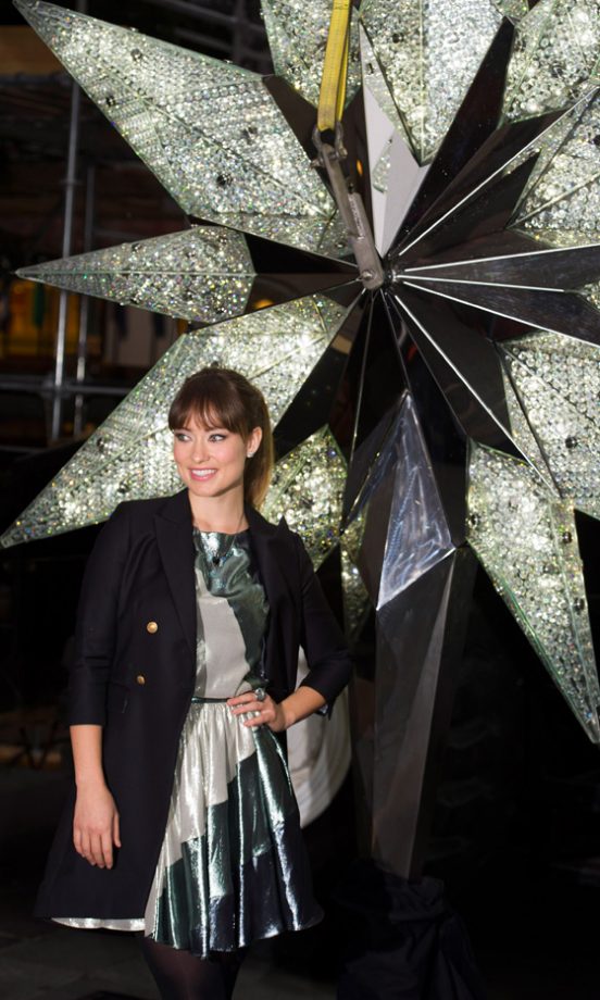 Olivia Wilde's Fab Party Dresses Just Keep Coming This Week - Love This Metallic Number